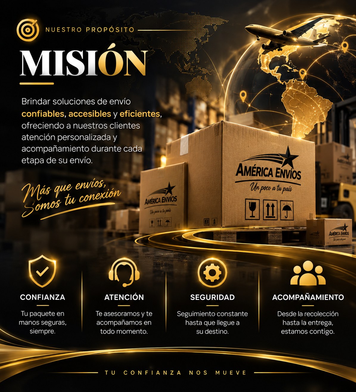 Misión de América Envíos: soluciones de envío confiables, accesibles y eficientes