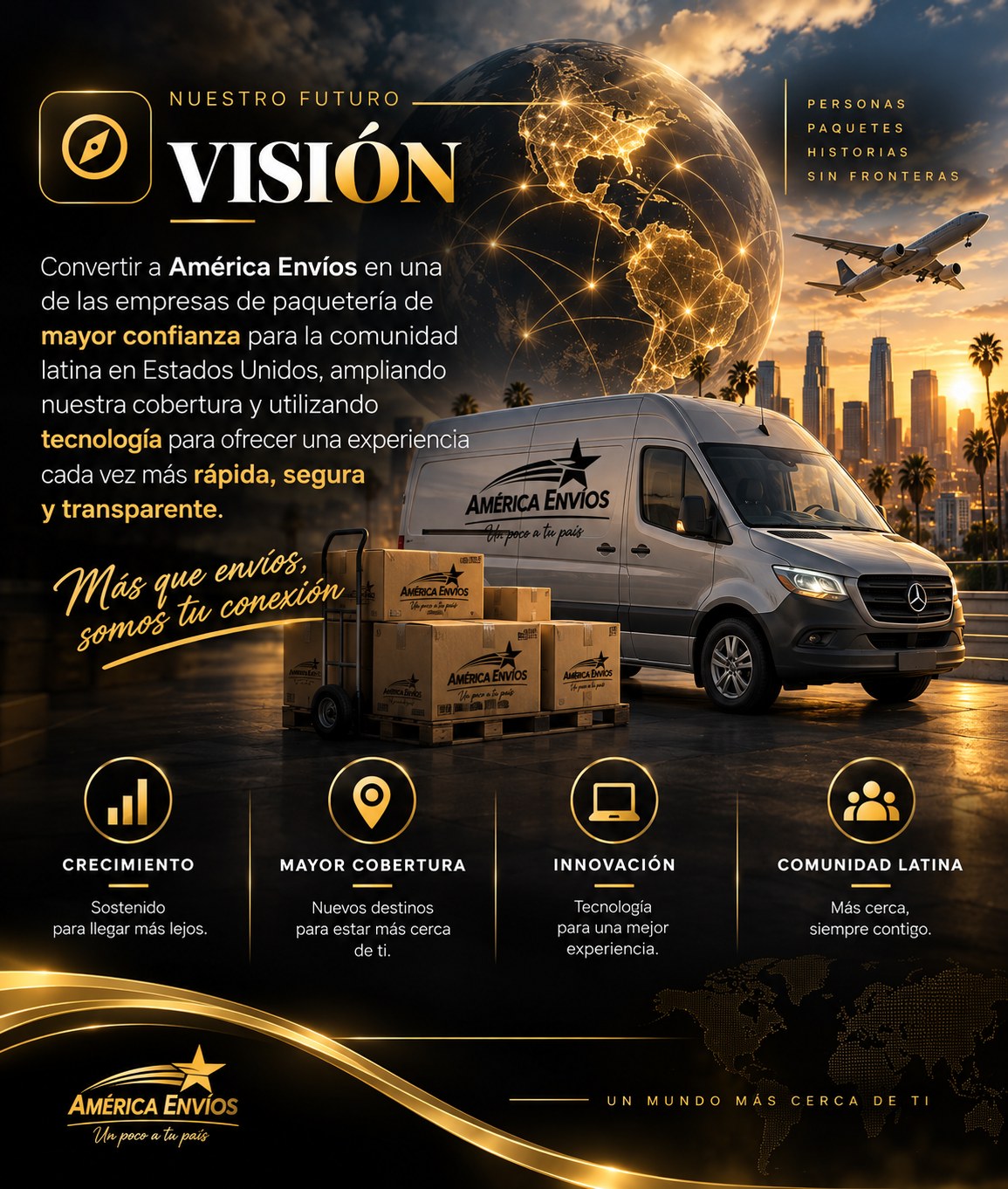 Visión de América Envíos: mayor confianza, cobertura, tecnología y comunidad latina